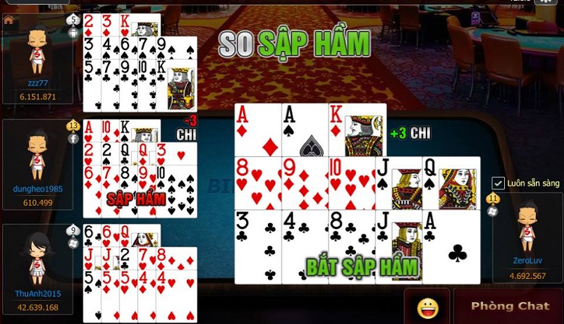 Trải nghiệm chơi bài Mậu Binh tại 58win