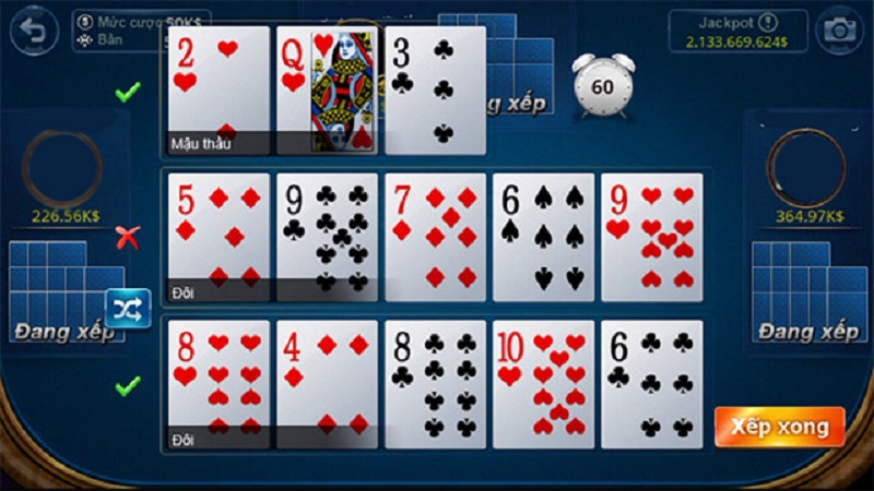 Kinh nghiệm chơi Mậu Binh 58win hiệu quả